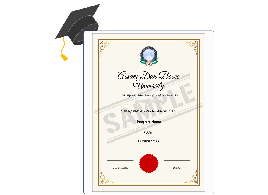 Assam Don Bosco University Online BBA Entrepreneurship certificate with UGC and NAAC (A) accreditation